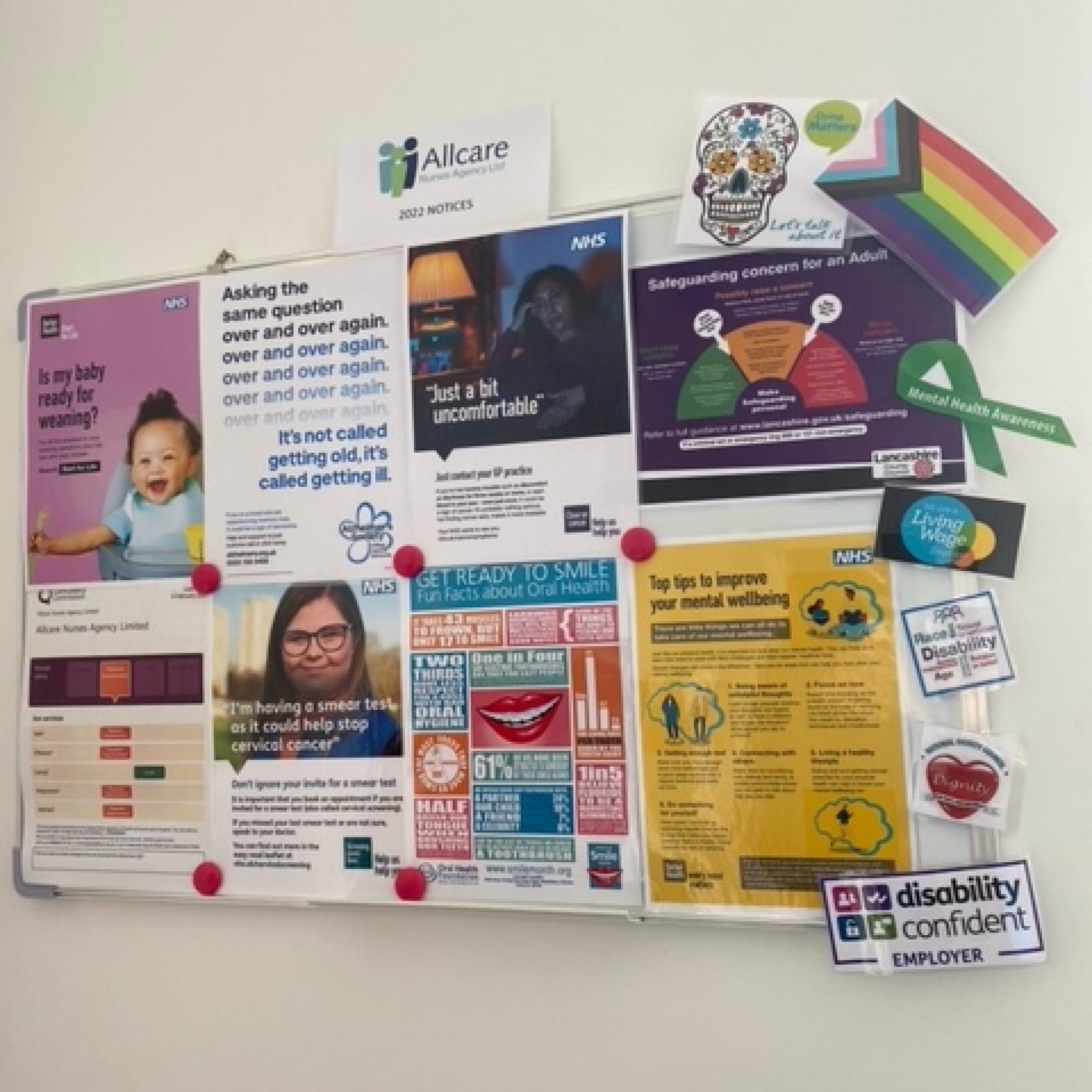 Have a look at our Staff Notice Boards Allcare Nurses Agency Limited