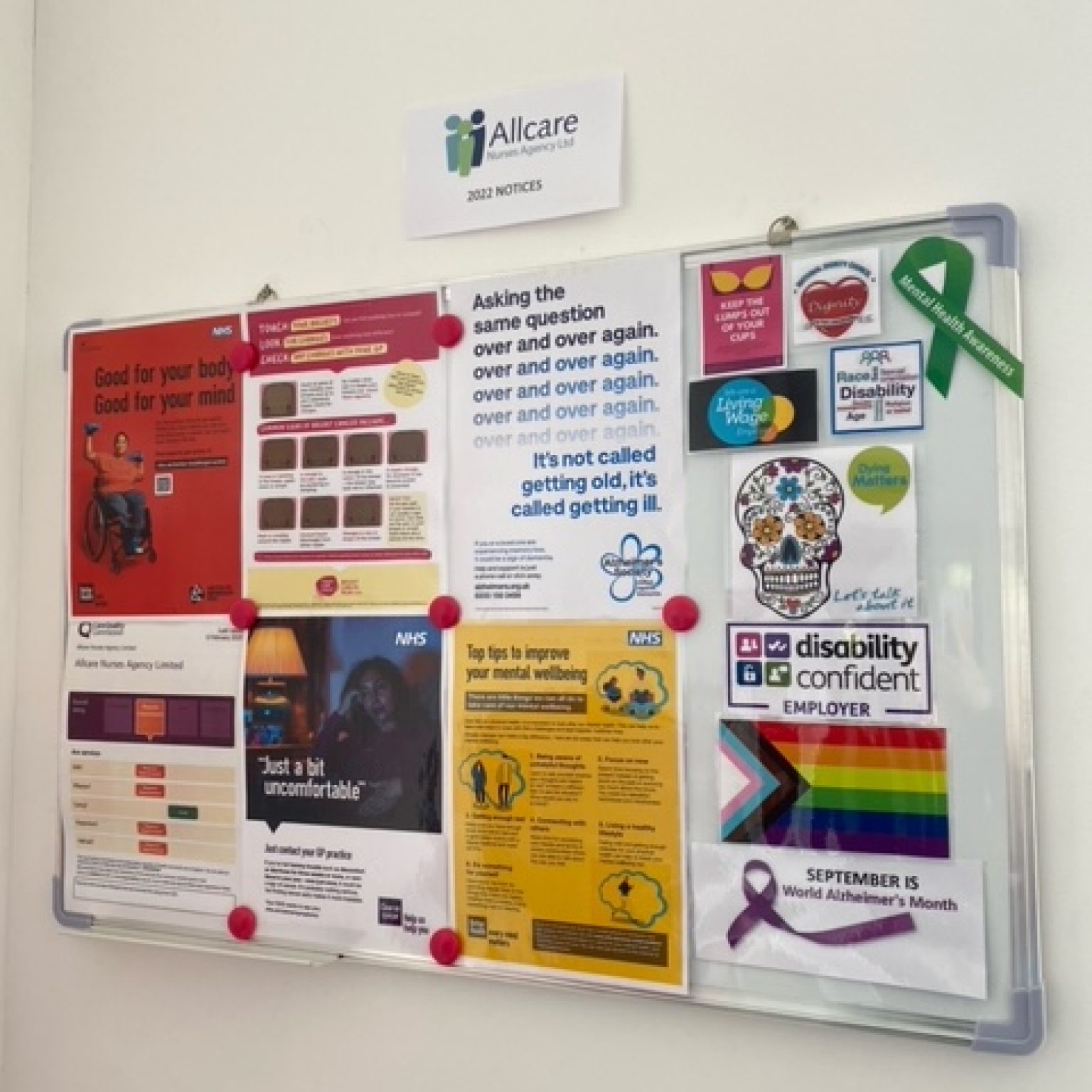 Have a look at our Staff Notice Boards Allcare Nurses Agency Limited